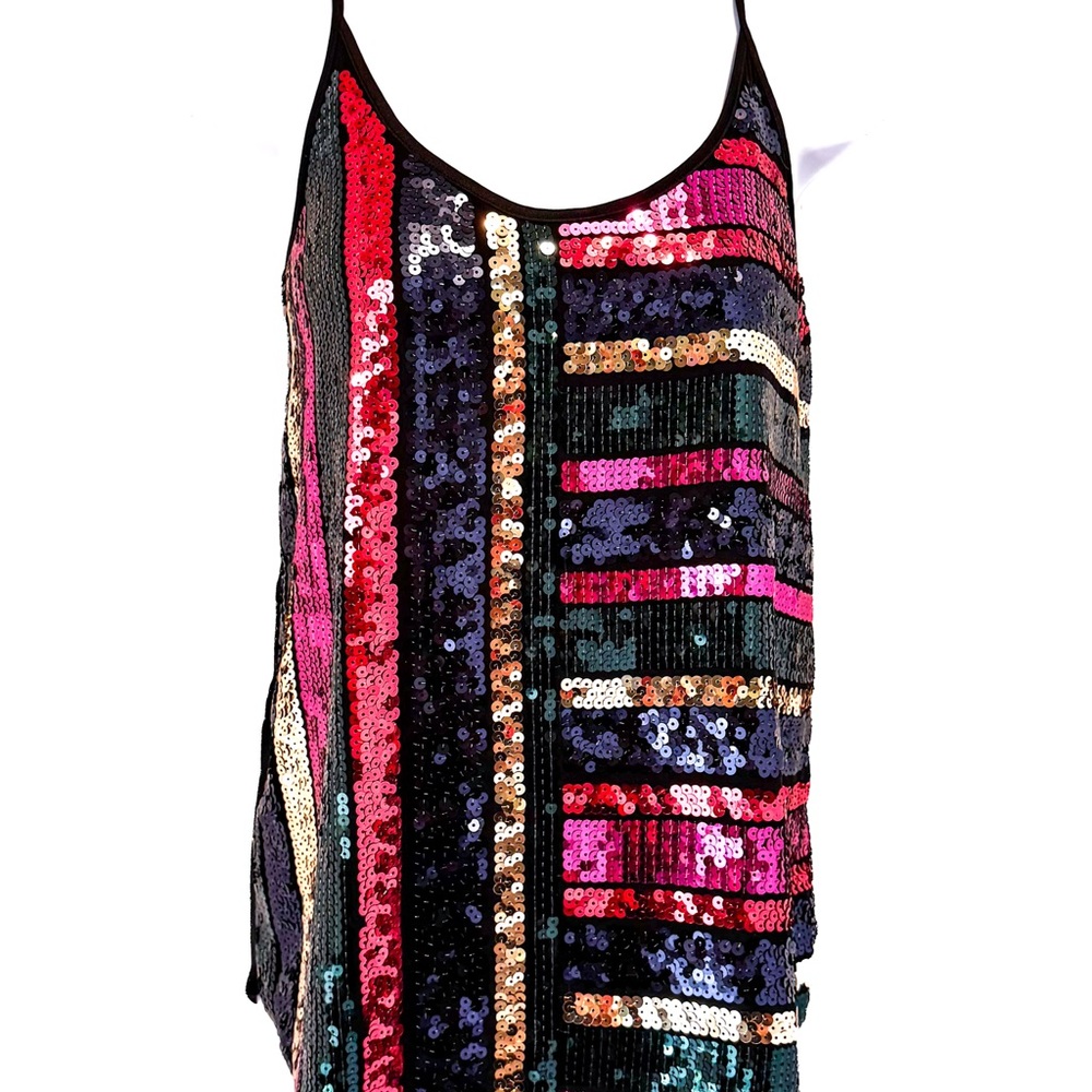 Express Multicolored Sequin Women's Top NWT